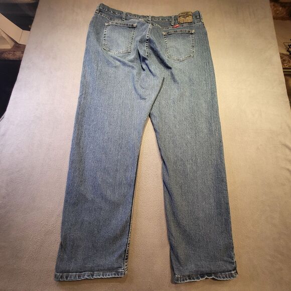 Wrangler Jeans Mens 33x29 Blue Denim Relaxed Fit Straight Leg Western Rodeo - Picture 9 of 9